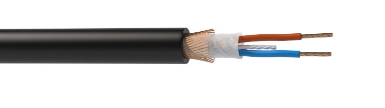 Кабель микрофонный Wize WMC2450FP балансный, 50м, 24 AWG, 0.22мм², диаметр 6.0мм, экран, медь 28x0.1мм, чёрный, бухта