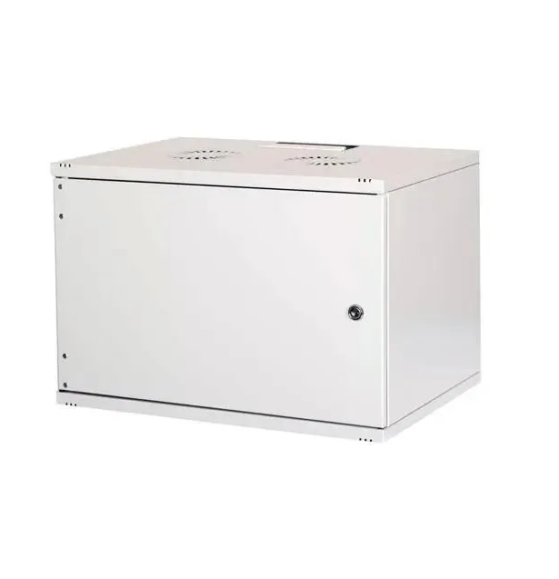Шкаф настенный LANDE LN-SH09U5450-LG-F0-2 NetBOX SOHO, 9U 19, разборный, 540x500x460мм, дверь металл, цвет серый