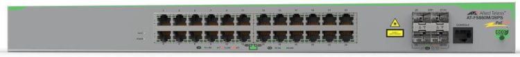 Коммутатор PoE Allied Telesis AT-FS980M-28PS 24x10/100 POE+, 4x100/1000X SFP (2 for Stacking), AC power