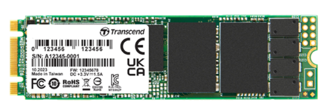 Промышленный накопитель SSD M.2 2280 Transcend TS128GMTS970P MTS970P 128GB SATA 6Gb/s 3D TLC BiCS5 550/400MB/s MTBF 3M 250 TBW