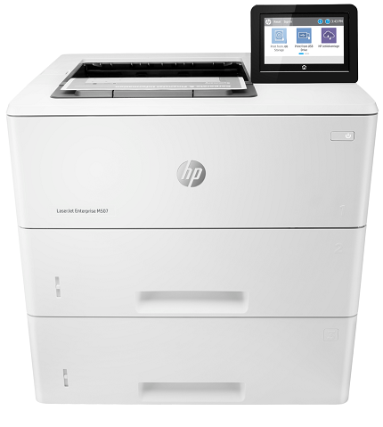 Принтер лазерный черно-белый HP LaserJet Enterprise M507x 1PV88A A4, 43стр/мин (34 изобр. в дуплексе), авто.двустор.печать, 4.3 сенс.экран, доп.лоток