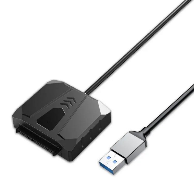 Адаптер Orico ORICO-UTS2-2A-05-BK-BP USB-A 2.0 для HDD/SSD 2,5''/ 3,5'' SATA, черный