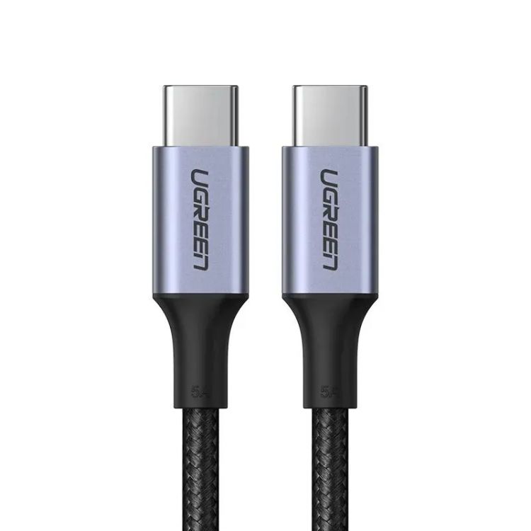 Кабель UGREEN US316 90120 USB-C / USB-C 2.0 5A, 3м. серый