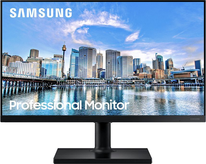 Монитор 24 Samsung F24T450FZI IPS, 16:9, 1920x1080, 5ms, 200cd, 1000:1, 178/178, 2*HDMI, DP, USB, MM, 75Hz, HAS, Tilt, Pivot, Swivel, VESA, black