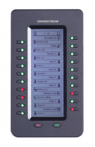 IP Телефоны Панель Grandstream GXP-2200EXT расширения, поддержка IP-телефона GXP2200, 20 клавиш, два действия на клавишу, BLF.