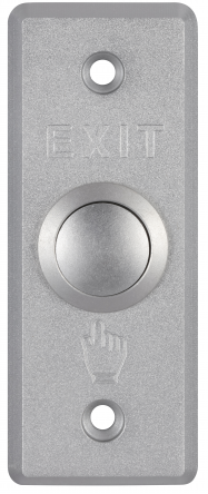 Кнопка HIKVISION DS-K7P02 механическая, 3A, DC36В макс.; размер 90×35×28.9мм; панель - алюминиевый сплав, кнопка - металл.