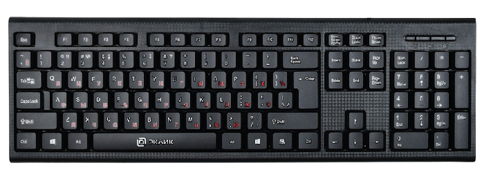 Клавиатура Oklick 120M 1083044 черный, USB