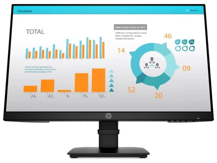 Монитор 23,8 HP P24 G4 1A7E5AA 1920x1080, IPS, 250 cd/m2, 1000:1, 5mc, VGA,HDMI, DP