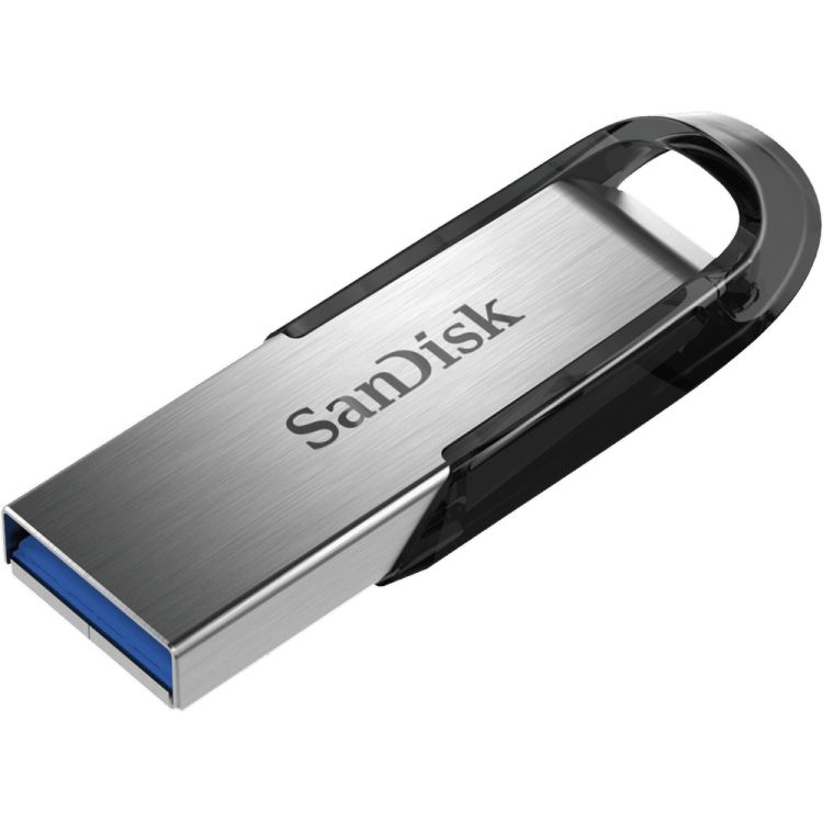 Накопитель USB 3.0 16GB SanDisk Ultra Flair SDCZ73-016G-G46 черный/серебристый