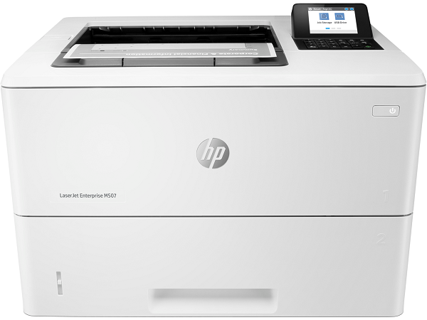 Лазерные черно-белые Принтер лазерный черно-белый HP LaserJet Enterprise M507dn 1PV87A A4, 43стр/мин (34 изобр. в дуплексе), авто. двусторонняя печать, 2.7 LCD экран