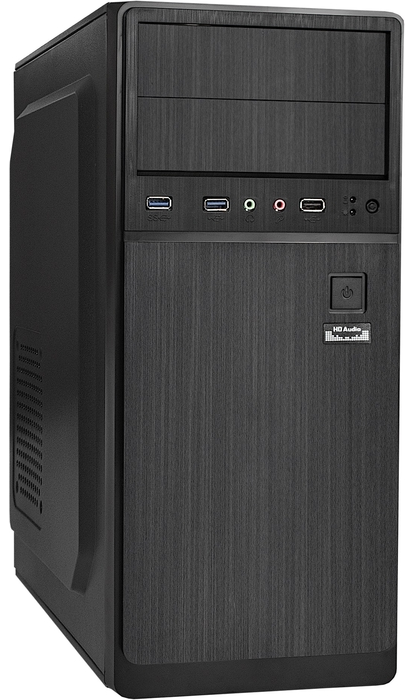 Корпус ATX Exegate XP-402U2-350W-12 EX287141RUS БП XP350 с вент. 12см, USB2.0, 2*USB3.0, аудио, черный