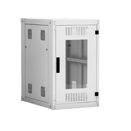 Шкаф напольный Netlan EC-FZ-186060-GMM-GY 19, 18U, 600х600 мм, дверь стекло, серый