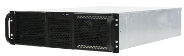 Корпус серверный 3U Procase RE306-D3H9-E-55 3x5.25+9HDD,черный,без блока питания(PS/2,mini-redundant,2U-redundant),глубина 550мм,MB EATX 12x13,4slot