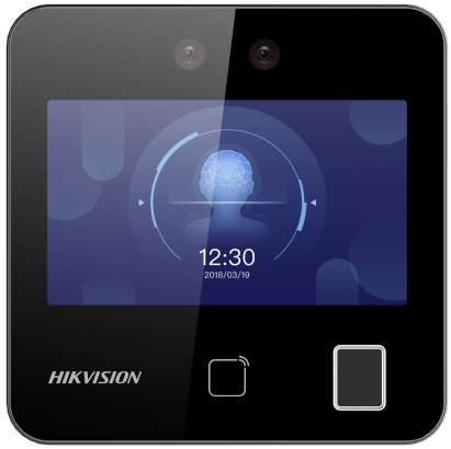 Терминал доступа HIKVISION DS-K1T343MFX с распознаванием лиц (Mifare 1 + опечатки пальцев) 4.3 цветной сенсорный экран
