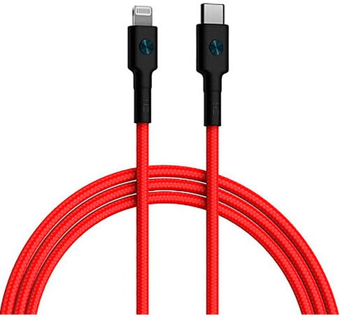 Кабель интерфейсный ZMI AL873K Red USB Type-C/Lightning, красный, 1м