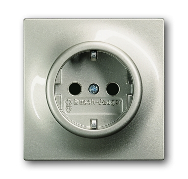 Розетка ABB 2011-0-3791 с заземлением, 16А, 250В, IP20 (шампань)