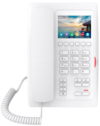 Телефон VoiceIP Fanvil H5W white 2 порта 10/100 Мбит, Wi-Fi, PoE, цветной дисплей