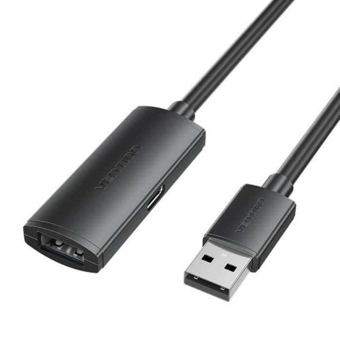 Кабель-удлинитель Vention CBKBL активныйUSB 2.0 AM/AF с усилителем - 10м Черный