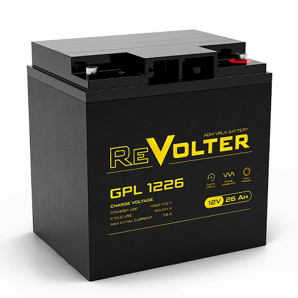 Батарея ReVolter GPL 1226 12 V, 26Ah