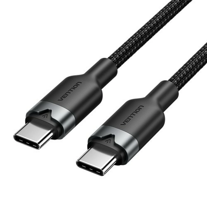 Кабель Vention TRDBF USB 2.0 CM/CM - 1м. Черный 3А PD60W