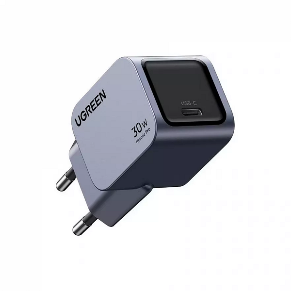 Зарядное устройство сетевое UGREEN X703 35006_ Nexode Pro 30W PD GaN Tech Charger EU. Цвет: серый