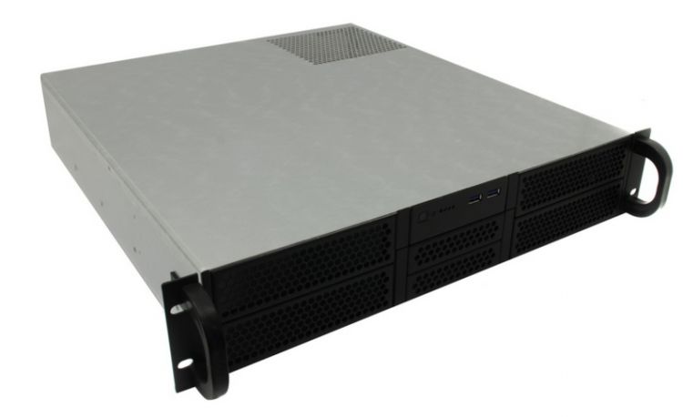 Корпус серверный 2U Procase RE204-D4H2-M-45 4x5.25+2HDD,черный,без блока питания,глубина 450мм,mATX 9.6x9.6