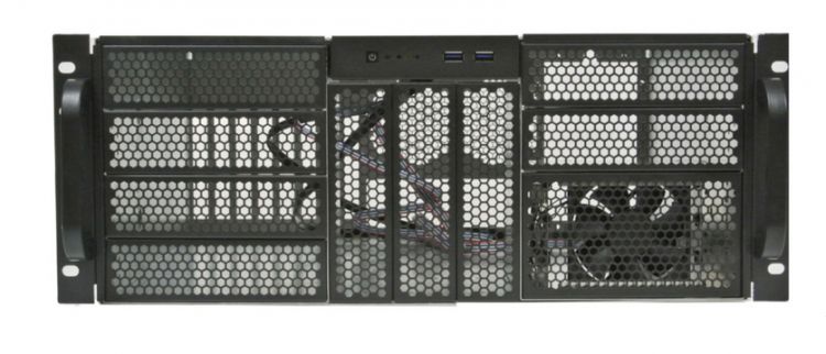 Корпус серверный 4U Procase RE411-D9H3-C-48 черный, 9x5.25+3HDD, без БП, глубина 480мм,MB CEB 12x10,5