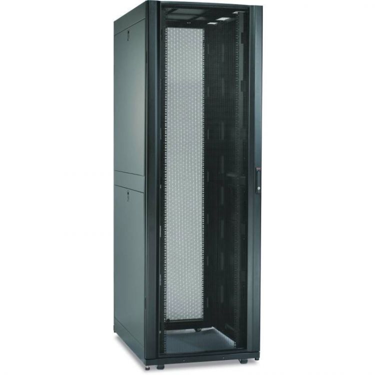 Шкаф напольный 19, 42U Schneider Electric LCSR3350 1992x750x1200 мм, передняя одностворчатая и задняя двустворчатая перфорированные двери, черный