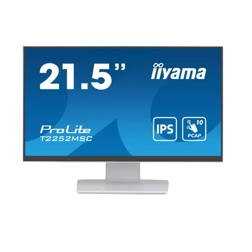 Монитор 21,5 Iiyama ProLite T2252MSC-W2 1920x1080, 16:9, LED, IPS, 250cd, 1000:1, 5ms(GTG), 178/178, HDMI, DP, 2хUSB 3.2, аудио, tilt, VESA 100х100 м