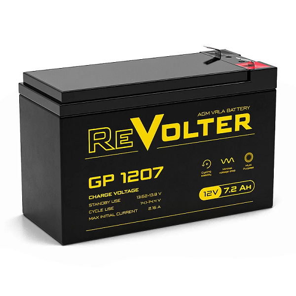 Батарея ReVolter GP 1207 12 V, 7,2Ah