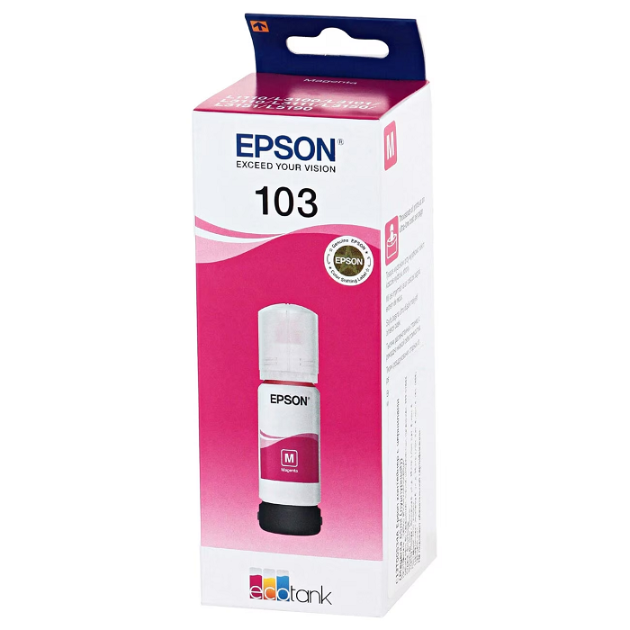 Чернила NVP NV-INK-C13T00S34A 103 для Epson L1110, L3100, L3101, L3110, L3150, L3151, L3156, L3160, L5190 (70 мл) Magenta