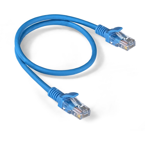 Патч-корд Exegate UTP-RJ45-RJ45-5e-0,5M-LSZH-BL EX286380RUS LSZH, UTP, cat.5e, 0.5м, синий