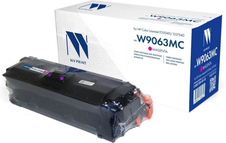 Картридж NVP NV-W9063MCM Magenta для HP Color LaserJet E55040/ E57540 (12200k)