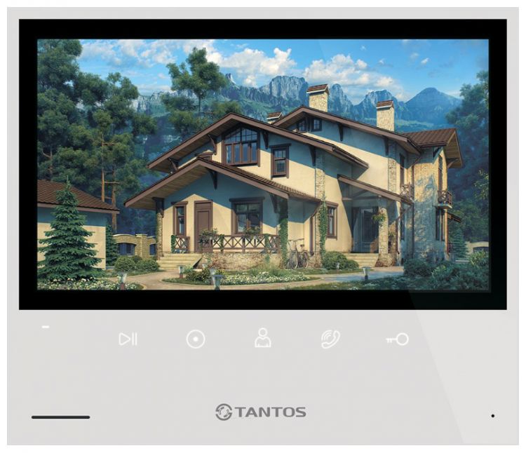 Видеодомофон Tantos Selina HD M Tuya 7 дюймов с сенсорными кнопками, с поддержкой форматов AHD/TVI/CVI 1080р/720p/CVBS (PAL/NTSC)
