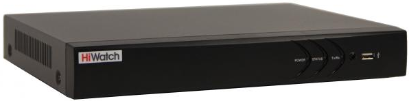 Видеорегистратор HiWatch DS-H204UA(С) 4-х канальный гибридный c технологией AoC (аудио по коаксиальному кабелю) для аналоговых, HD-TVI, AHD и CVI каме