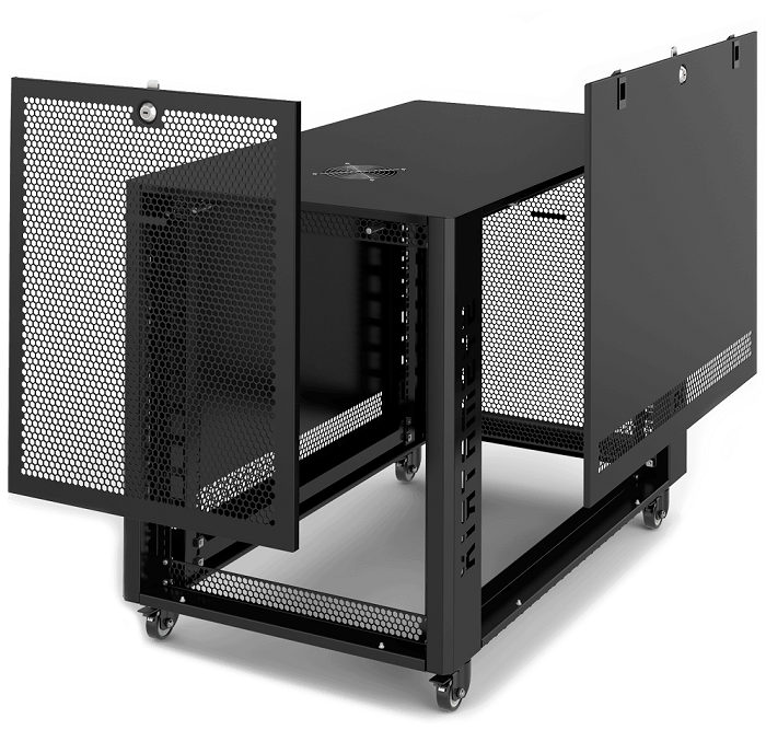 Шкаф серверный 19, 12U SYSMATRIX MR 6812.933 600x800x655mm, напольный, черный