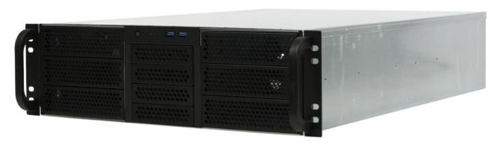   Xcom-Shop Корпус серверный 3U Procase RE306-D6H4-C8-48 6x5.25+4HDD,черный,без блока питания(2U,2U-redundant),глубина 480мм,MB CEB 12x10.5,8slot