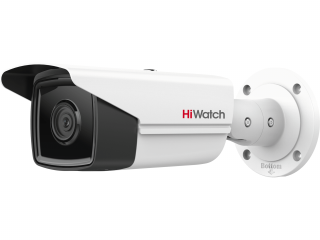 Видеокамеры цилиндрические  Xcom-Shop Видеокамера IP HiWatch IPC-B582-G2/4I (4mm) 8Мп уличная цилиндрическая с EXIR-подсветкой до 80м 1/2.8 Progressive Scan CMOS; объектив 4мм; угол обзор