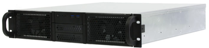  Корпус серверный 2U Procase RE204-D0H8-M-45 0x5.25+8HDD,черный,без блока питания(PS/2,mini-redundant),глубина 450мм,mATX 9.6x9.6