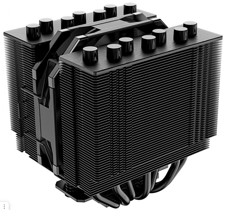 Кулер ID-Cooling SE-207-XT SLIM LGA1700/1200/2066/2011/115x/AM5/AM4 (2*120mm fan, 700-1800rpm, 76.16CFM, 15.2-35.2dBA, 4-pin PWM, чёрный) RET