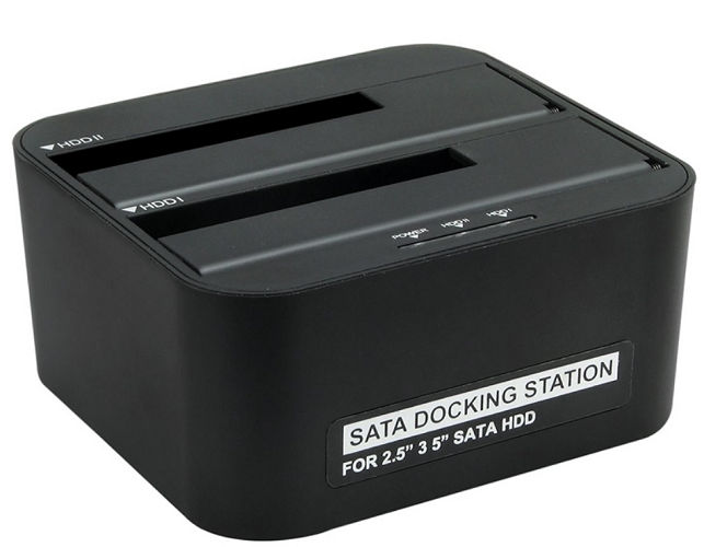 Док-станция AgeStar 3UBT6-6G (BLACK) USB 3.0 2x2.5/3.5 SATA HDD/SSD пластик, черный, UASP, Clone