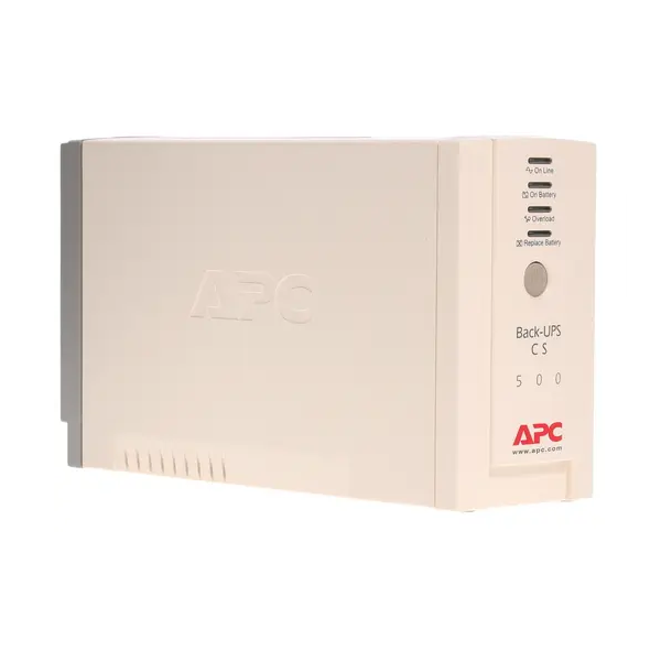 Источник бесперебойного питания APC BK500EI Back-UPS CS 500VA/300W, 230V, 4xC13 outlets (1 Surge & 3 batt.), Data/DSL protection, USB, PCh