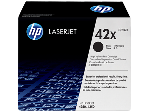 Картридж HP 42X Q5942X для принтера LaserJet 4250/4350 (20000 стандартных страниц согласно ISO/IEC )