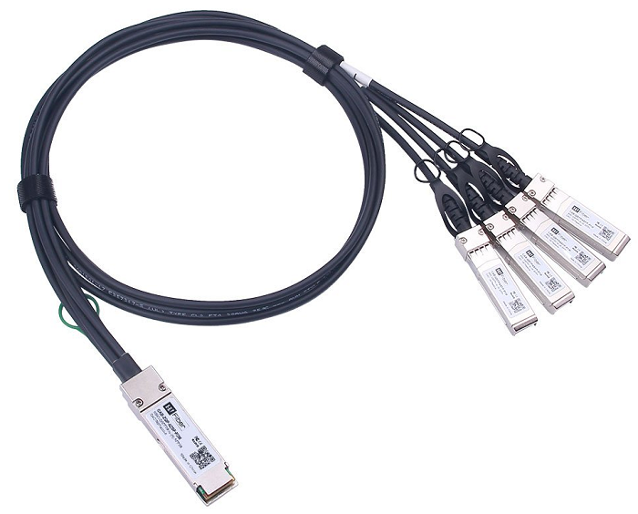 Трансивер QTECH QSC-QSFP-4SFP+CAB1 кабельная сборка QSFP+ \ 4xSFP+, 1м