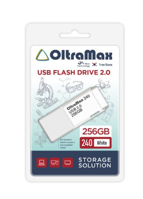 Накопитель USB 2.0 256GB OltraMax OM-256GB-240-White 240 белый