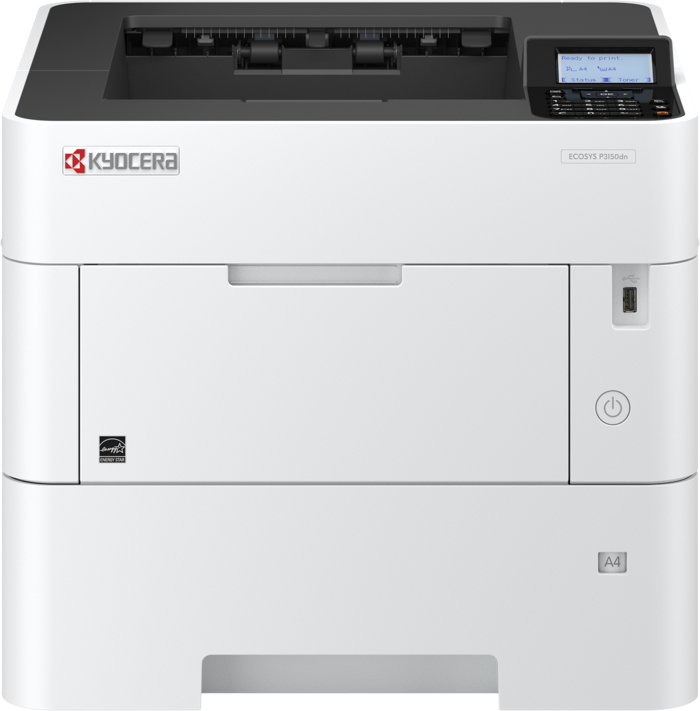 Принтер лазерный черно-белый Kyocera P3150dn 1102TS3NL0 A4, 1200 dpi, 50 стр/мин, 512MB, дуплекс, USB 2.0, Ethernet