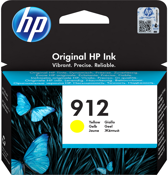 Картридж HP 912 3YL79AE желтый (315стр.) для HP DJ IA OfficeJet 801x/802x