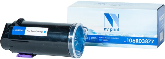 Тонер-картридж NVP NV-106R03877C cyan для Xerox VersaLink C500/C505 (2400k)