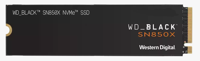 SSD Western Digital  Xcom-Shop Накопитель SSD M.2 2280 Western Digital WDS400T2X0E WD_Black SN850X 4TB NVMe PCIe 4.0x4 7300/6600MB/s IOPS 1200K/1100K 2400 TBW