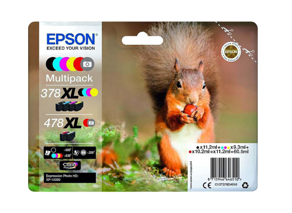 Набор картриджей Epson C13T379D4020 для Epson XP-15000 повышенной емкости XL 6 цветов